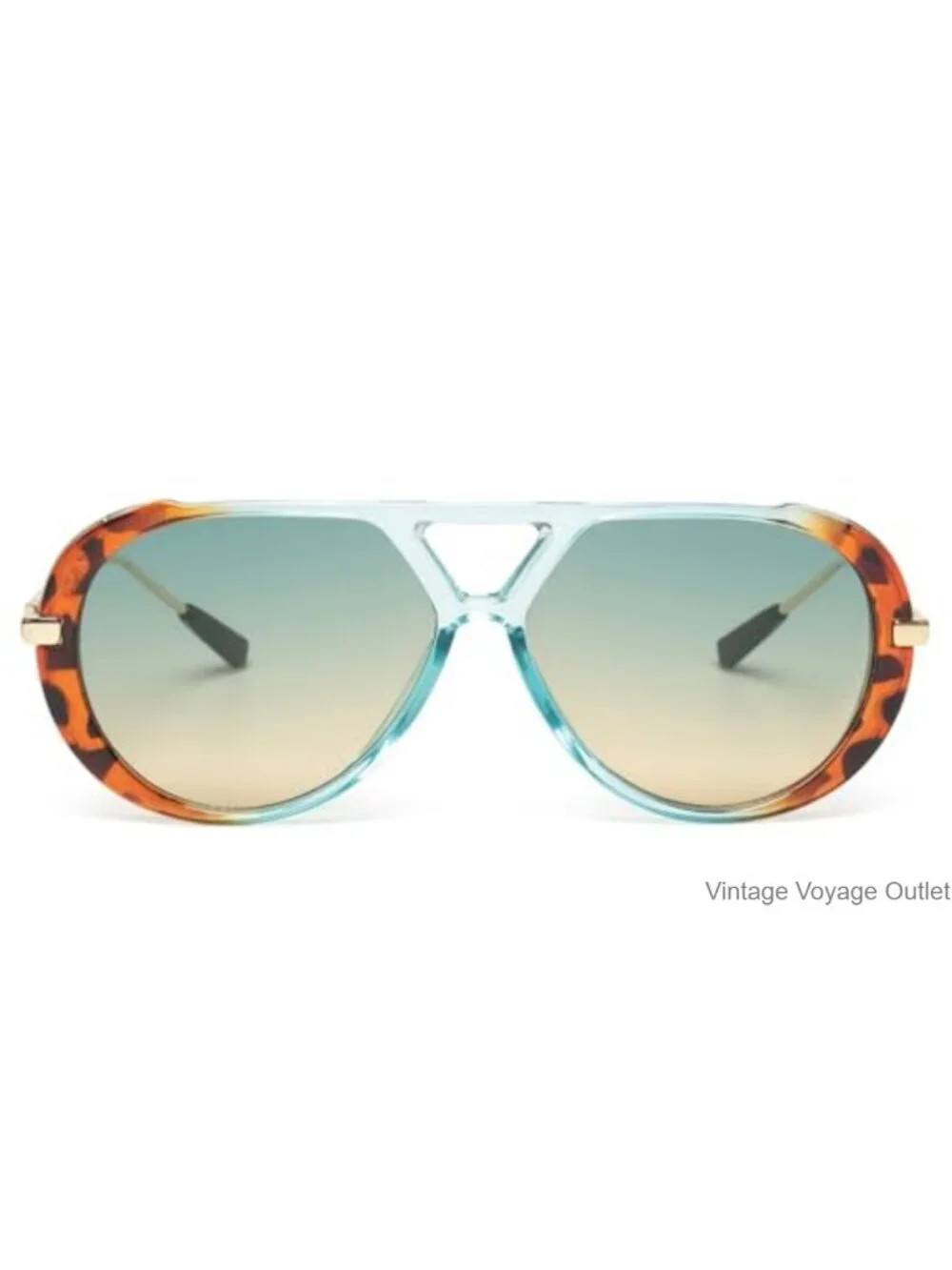 Vintage Oversized Aviator Sunglasses UV400 Metal Frame Retro Pilot Shades